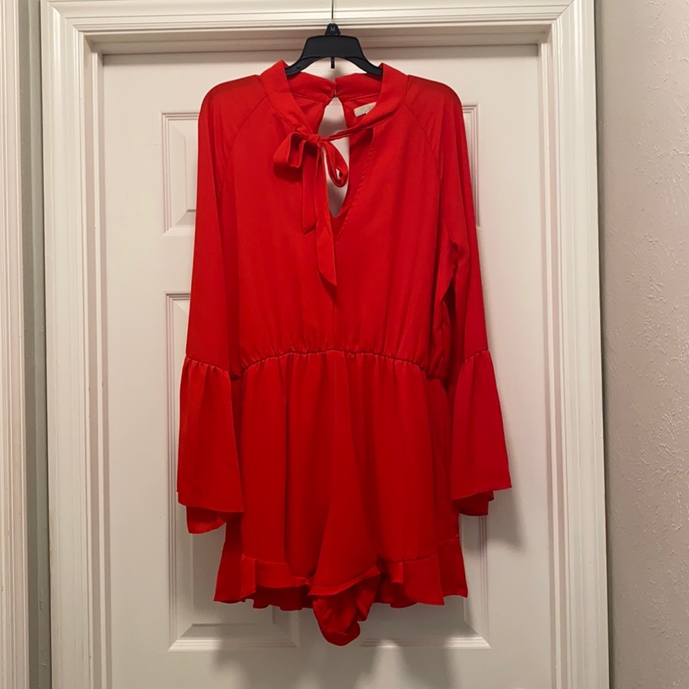 Gianni Bini Red Romper.